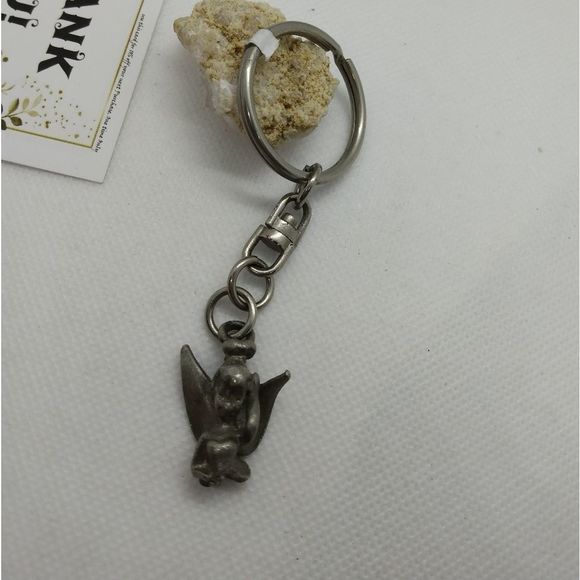 Disney Statue Vintage Tinkerbell keychain‎ - Picture 1 of 2